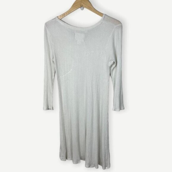Anthropologie Chrissy Tunic White Velvet Graham Size Medium Long Sleeve Boho M - Picture 5 of 10